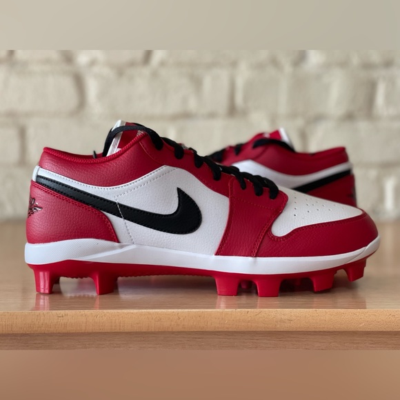 Nike Air Jordan 1 Low MCS Chicago Baseball Cleats CJ8524-611 Men’s Size 11 New - Picture 2 of 10